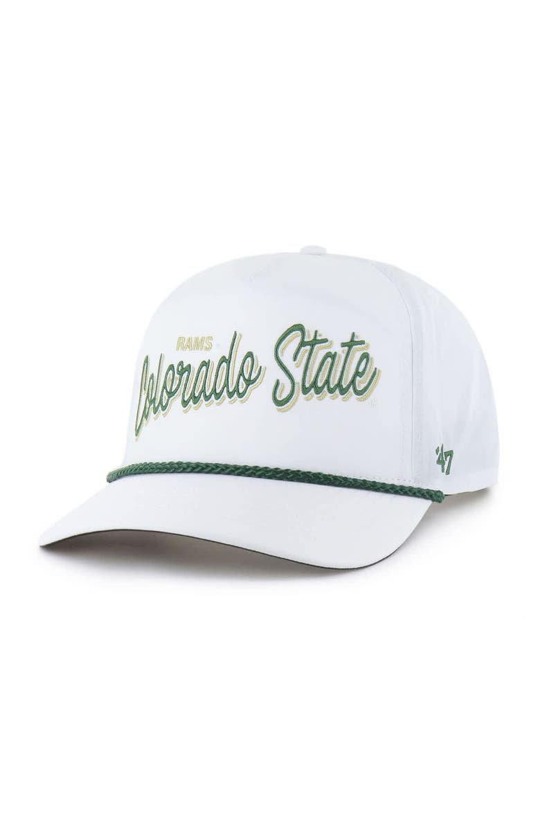 '47 Men's '47  White Colorado State Rams Fairway Hitch Adjustable Hat, Main, color, 