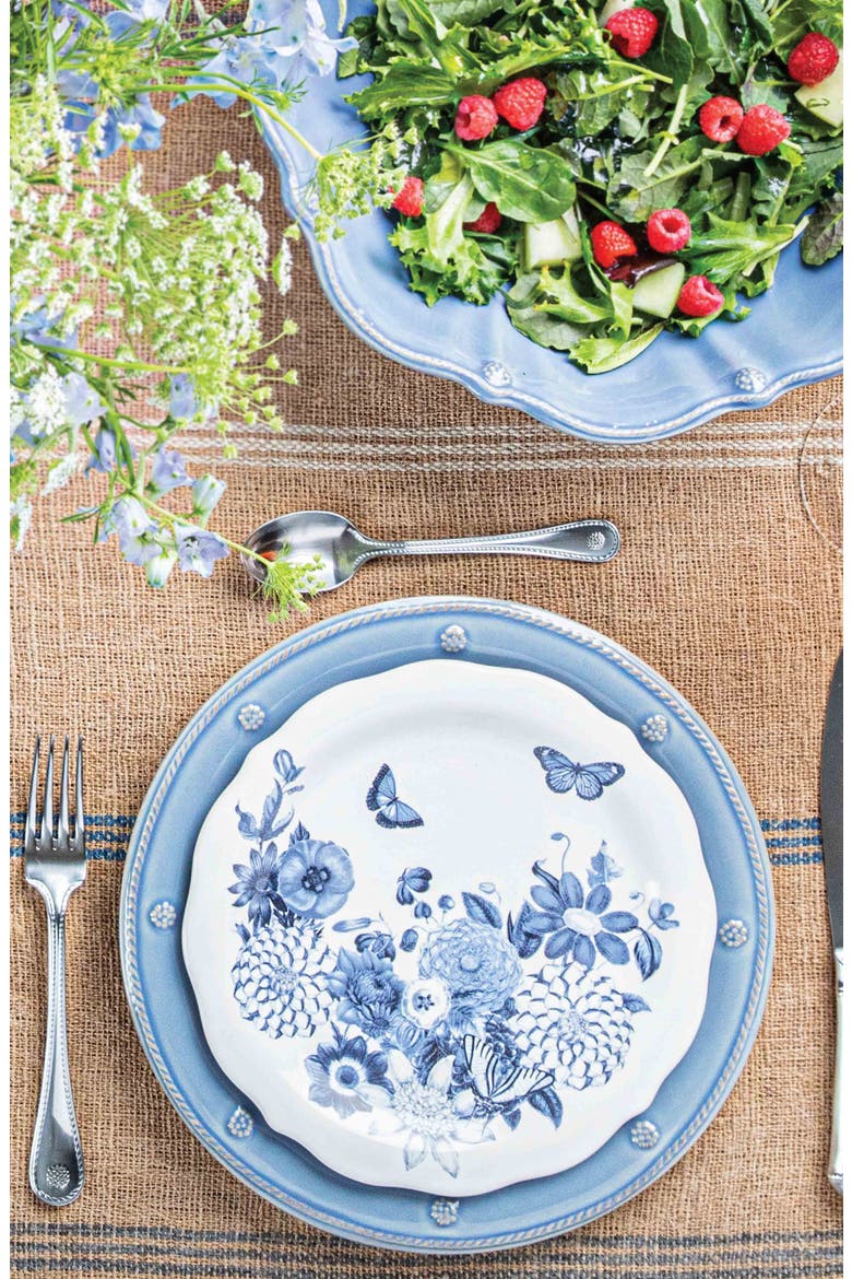 'Berry and Thread' Dinner Plate, Alternate, color, CHAMBRAY