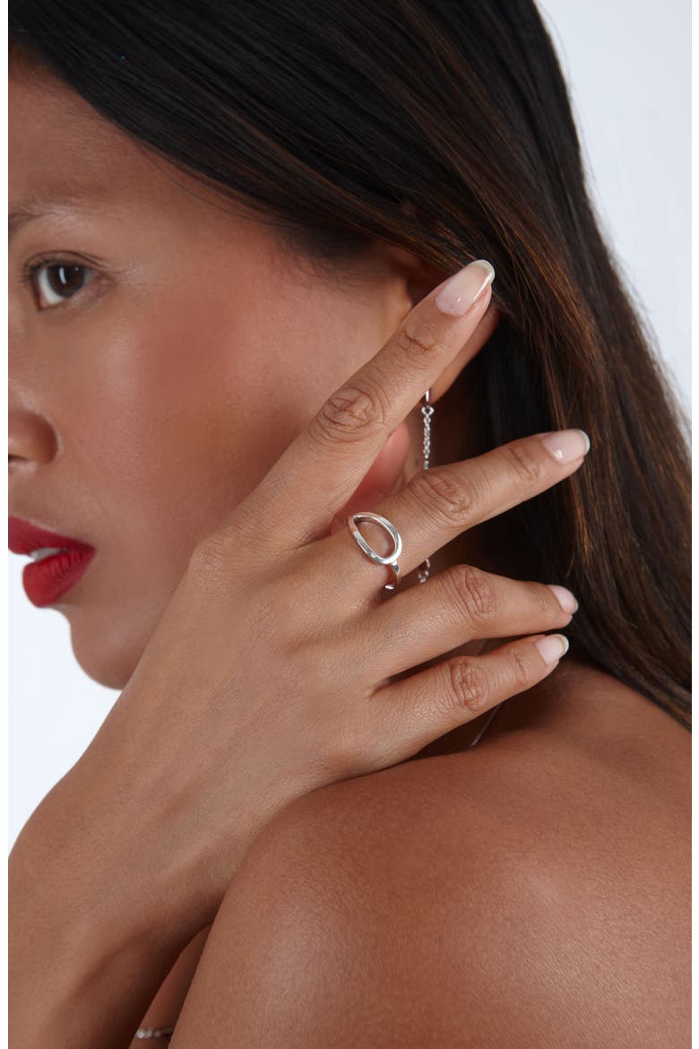 Petal Ring, Alternate, color, Sterling Silver