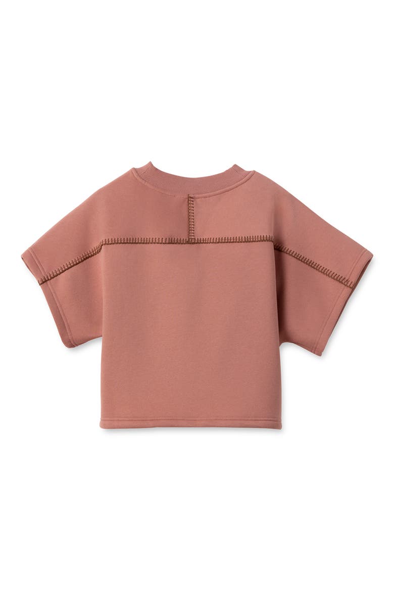 Classic Short Sleeve Crewneck Sweatshirt, Alternate, color, PINK DAWN