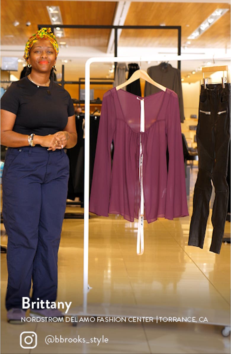 Provence Sheer Long Sleeve Top, sales video thumbnail