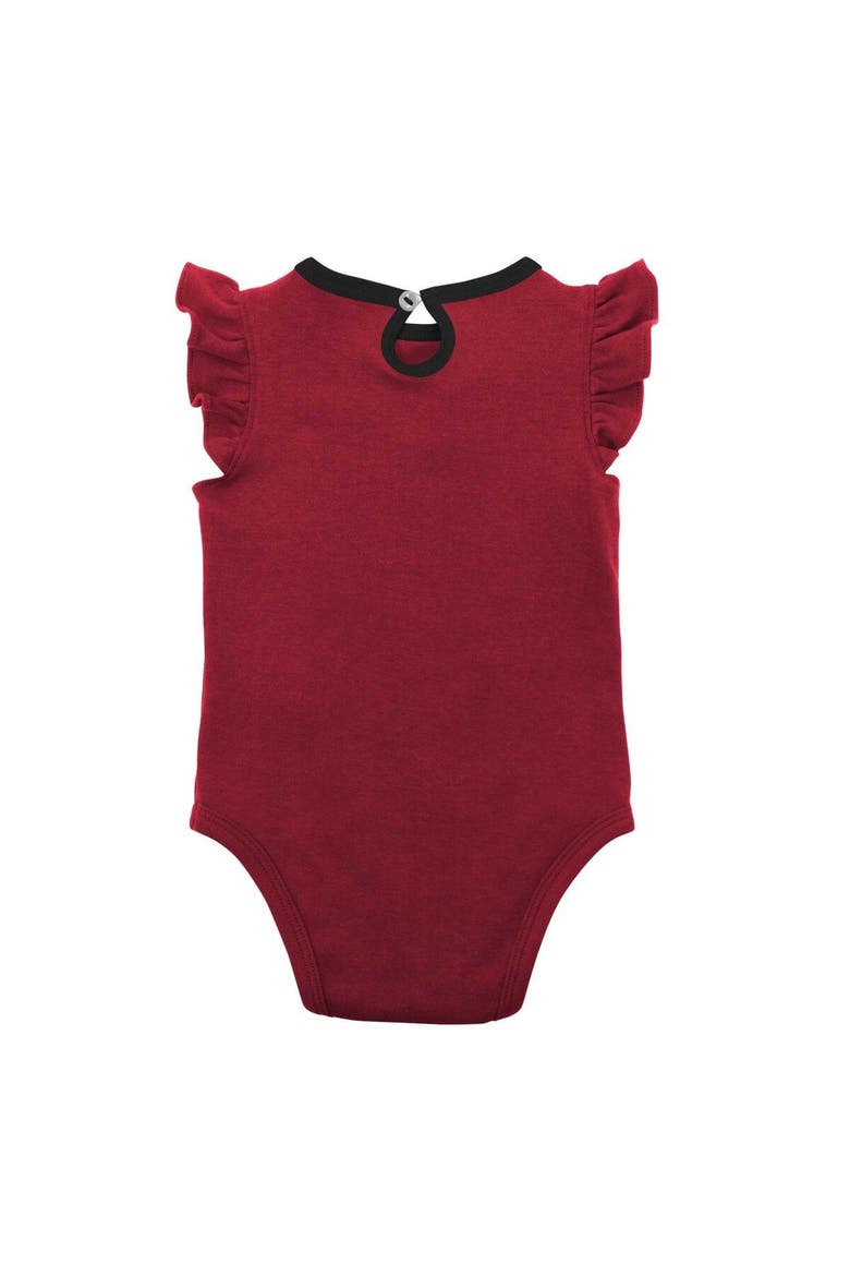 Girls Newborn & Infant Red/Heather Gray Arizona Diamondbacks Little Fan Two-Pack Bodysuit Set, Alternate, color, Red
