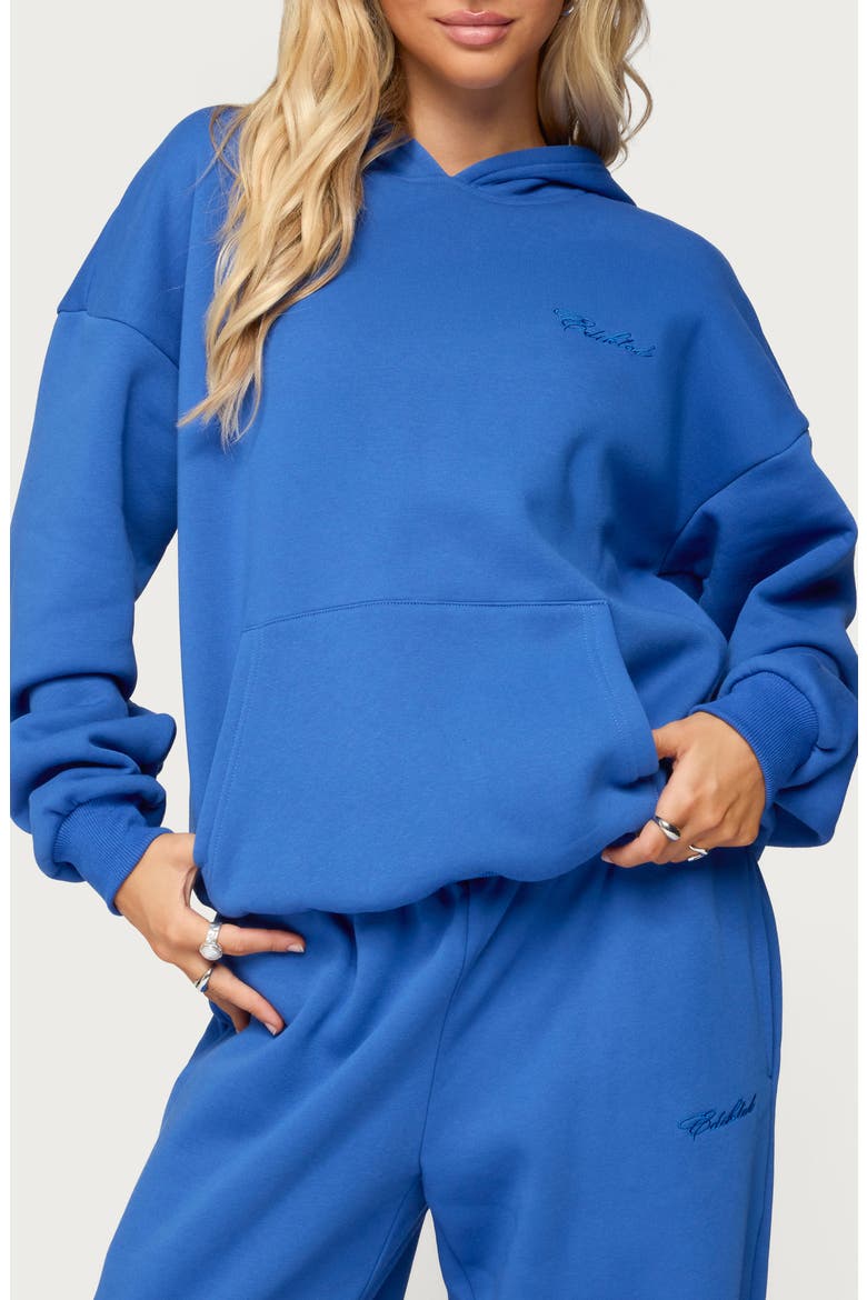 Basic Girl Oversize Hoodie, Main, color, BLUE