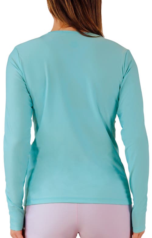 Uv Skinz Ls Crew Sun & Swim Shirt In Blue
