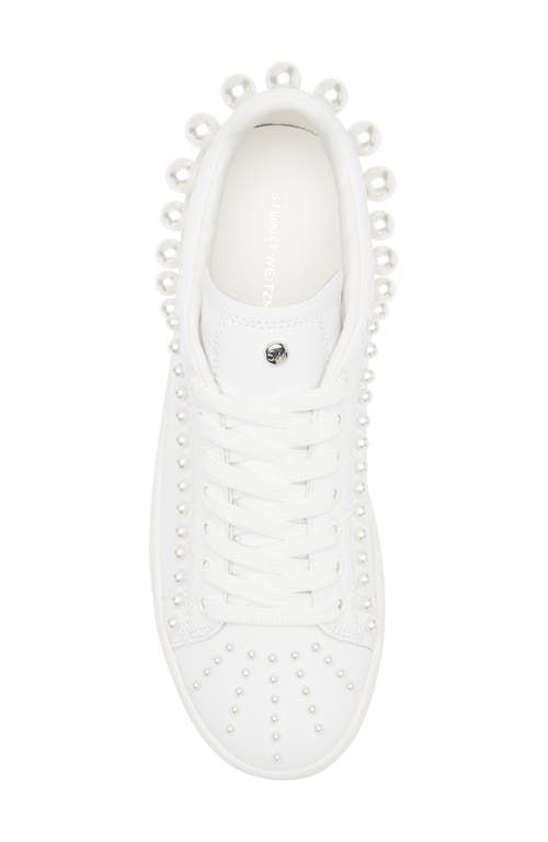 Stuart Weitzman Goldie Sneaker In White