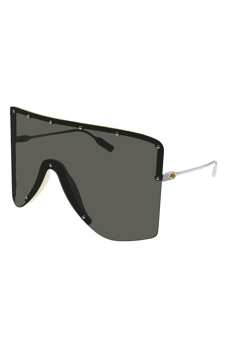 Gucci 99mm Shield Sunglasses, Alternate, color, 