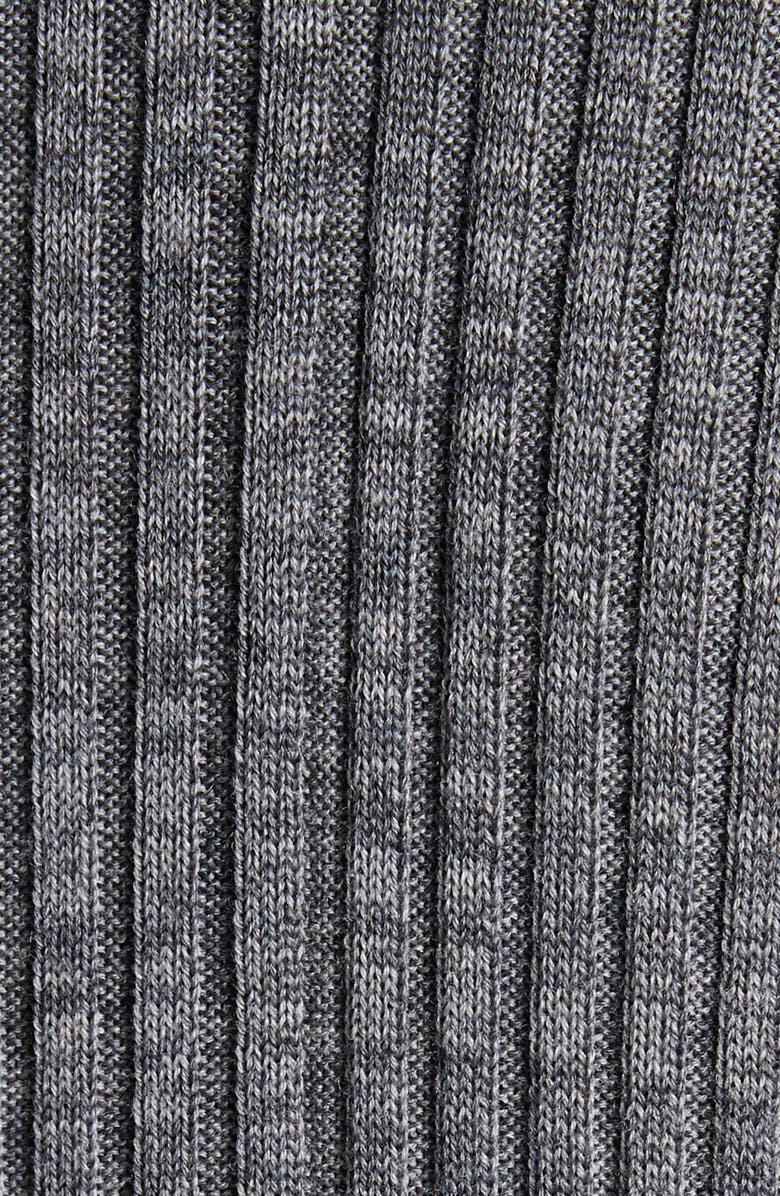 Moncler Rib Long Sleeve Turtleneck Sweater Dress, Alternate, color, 