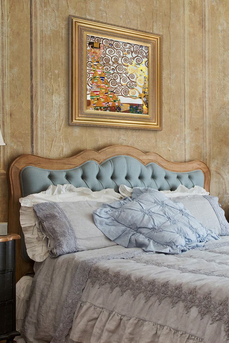 Expectation (Luxury Line) - Framed Oil reproduction of an original painting by Gustav Klimt, Alternate, color, MULTI