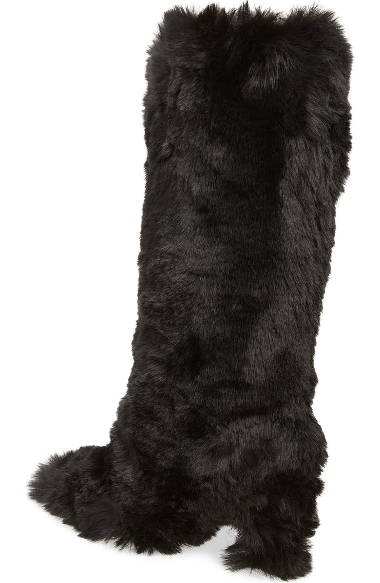Jeffrey Campbell Fuzzie Faux Fur Pointed Toe Boot, Alternate, color,