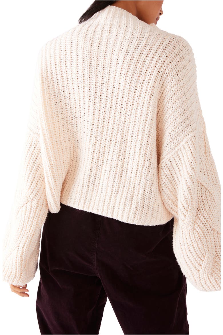 Seasons Change Funnel Neck Sweater, Alternate, color, ALABASTER