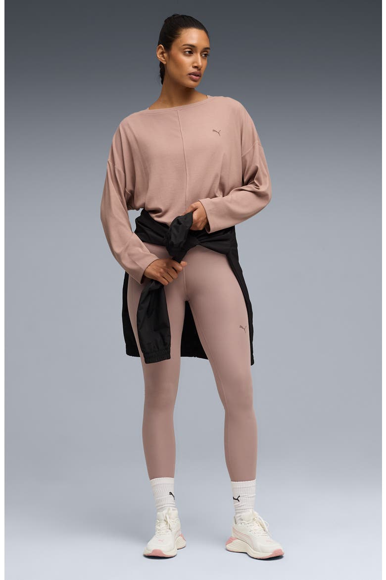 CLOUDSPUN Rib Slouch T-Shirt, Alternate, color, SANDSTONE