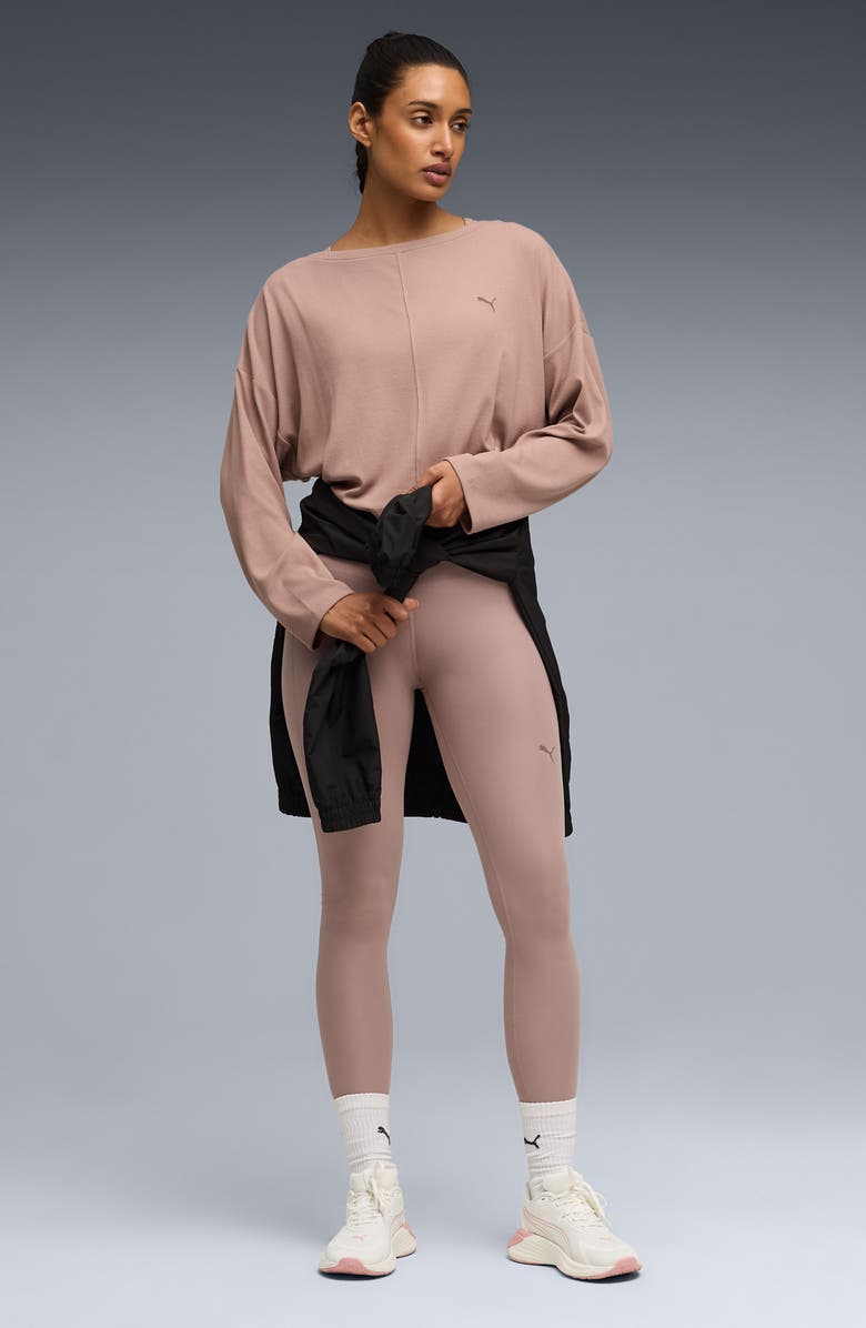 PUMA CLOUDSPUN Rib Slouch T-Shirt, Alternate, color, 