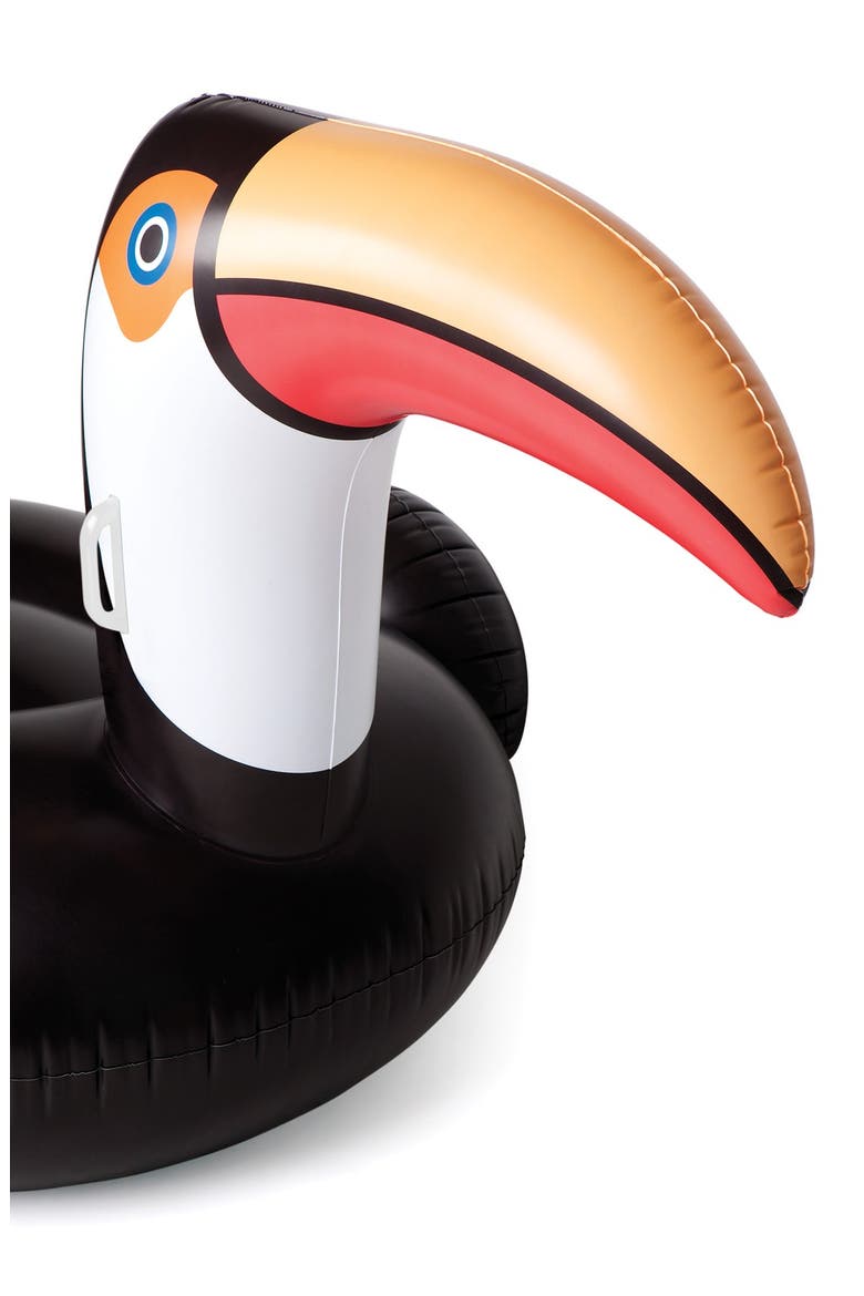 'Really Big' Inflatable Toucan Pool Floatie, Alternate, color, BLACK