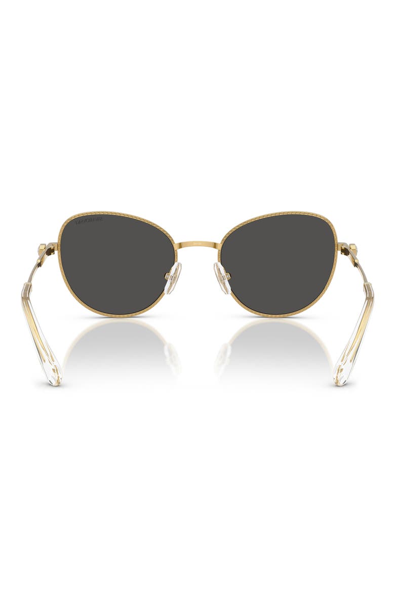 54mm Round Sunglasses, Alternate, color, GOLD / DARK GREY