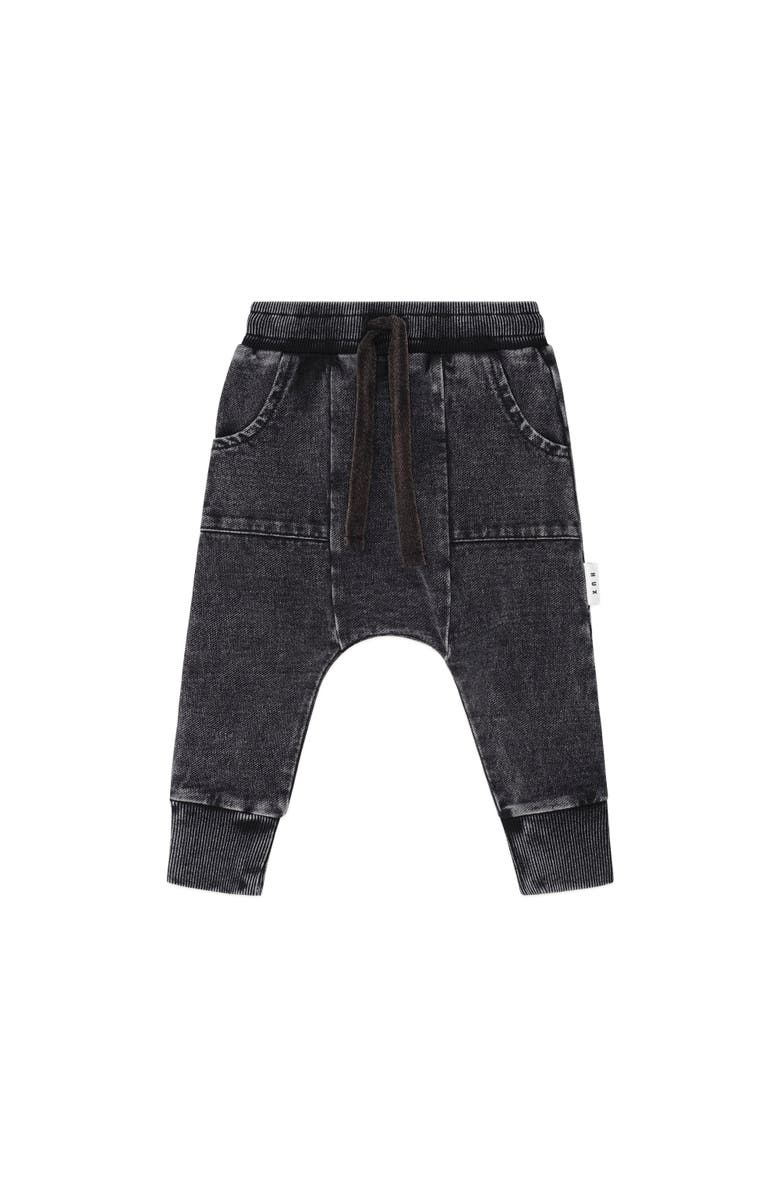 Huxbaby Knit Denim 5 Pocket Pant, Main, color, Denim Black