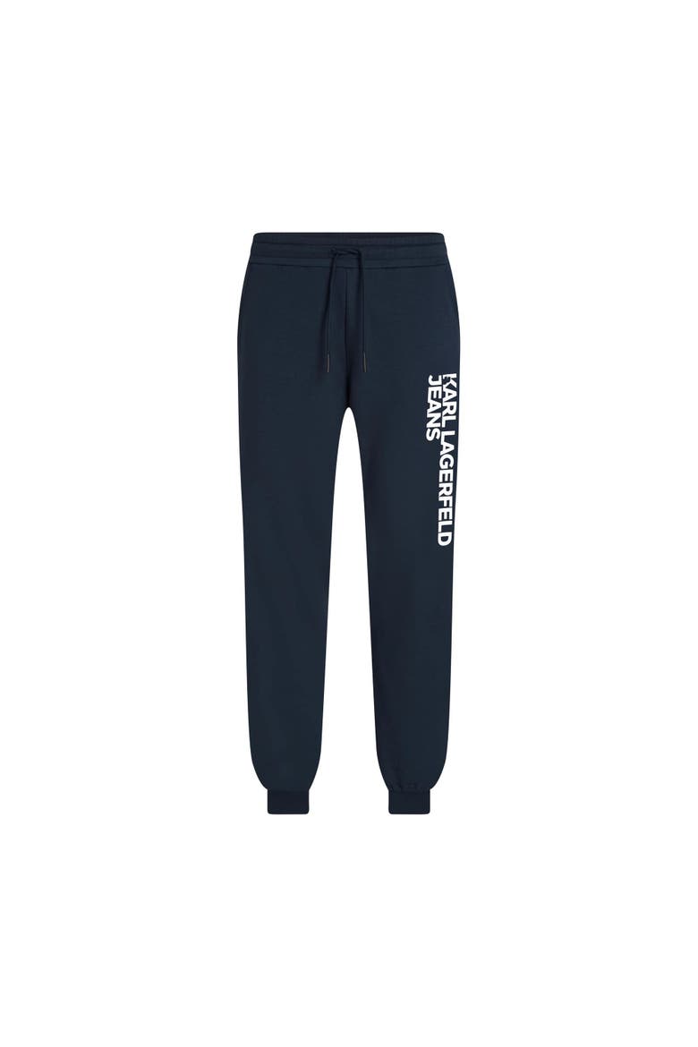 Men's Text Logo Slim-Fit Sweatpants, Main, color, Black Iris