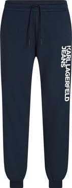 Karl Lagerfeld Jeans Men's Text Logo Slim-Fit Sweatpants