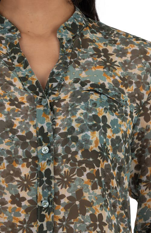Kut From The Kloth Jasmine Chiffon Button-up Shirt