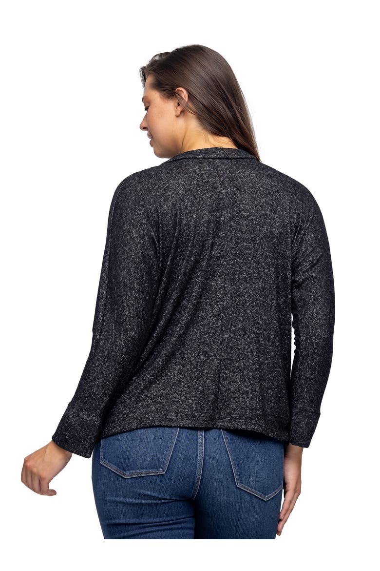 Single Button Front Long Sleeve Womens Cardigan, Alternate, color, Black