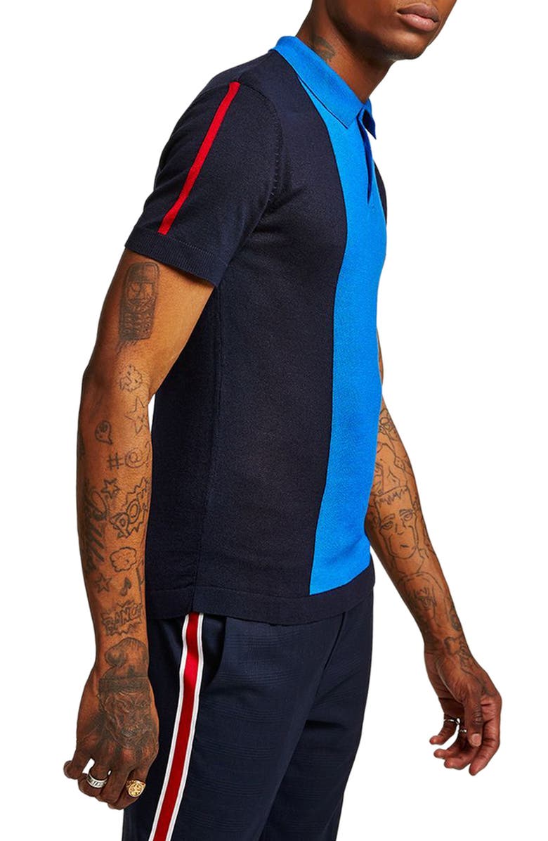Topman Colorblock Polo, Alternate, color, 