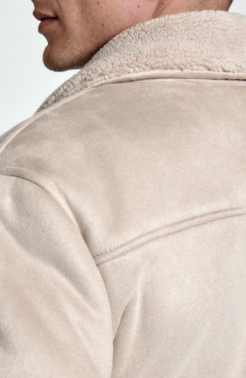 7 Diamonds Evolution Faux Suede & High-pile Fleece Jacket In Blue