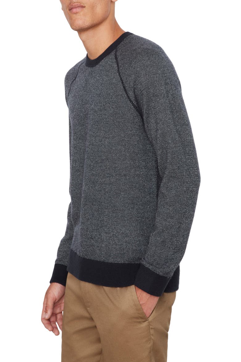 Birdseye Wool & Cashmere Sweater, Alternate, color, COASTAL/ PEARLDNU