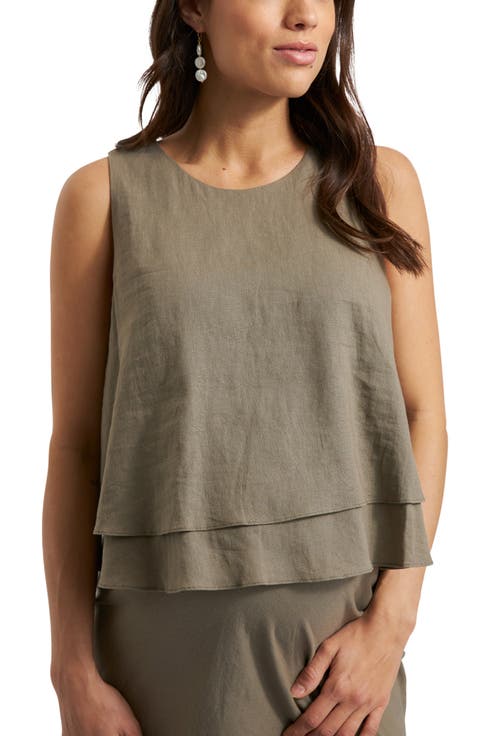 Peyton Linen Nursing Top