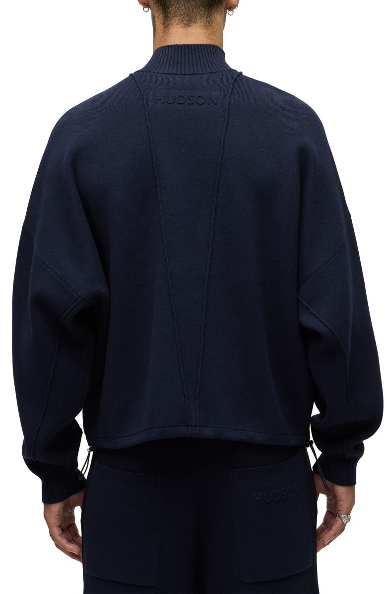 Hudson Jeans Jrue Mock Neck Cotton & Cashmere Blend Sweater, Alternate, color, Olympia