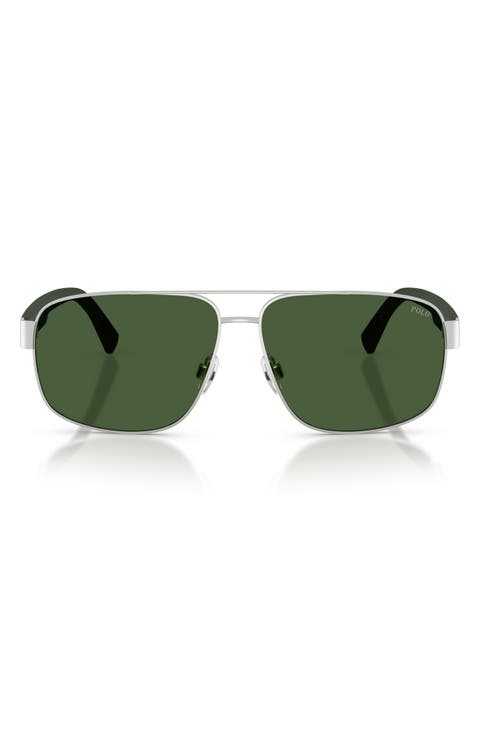 61mm Pilot Sunglasses