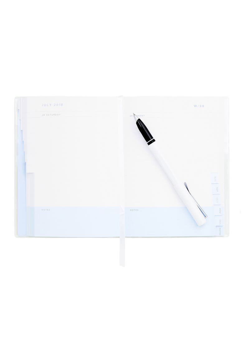'Time is Now' 2018 Daily Diary, Alternate, color, WHITE/ GOLD