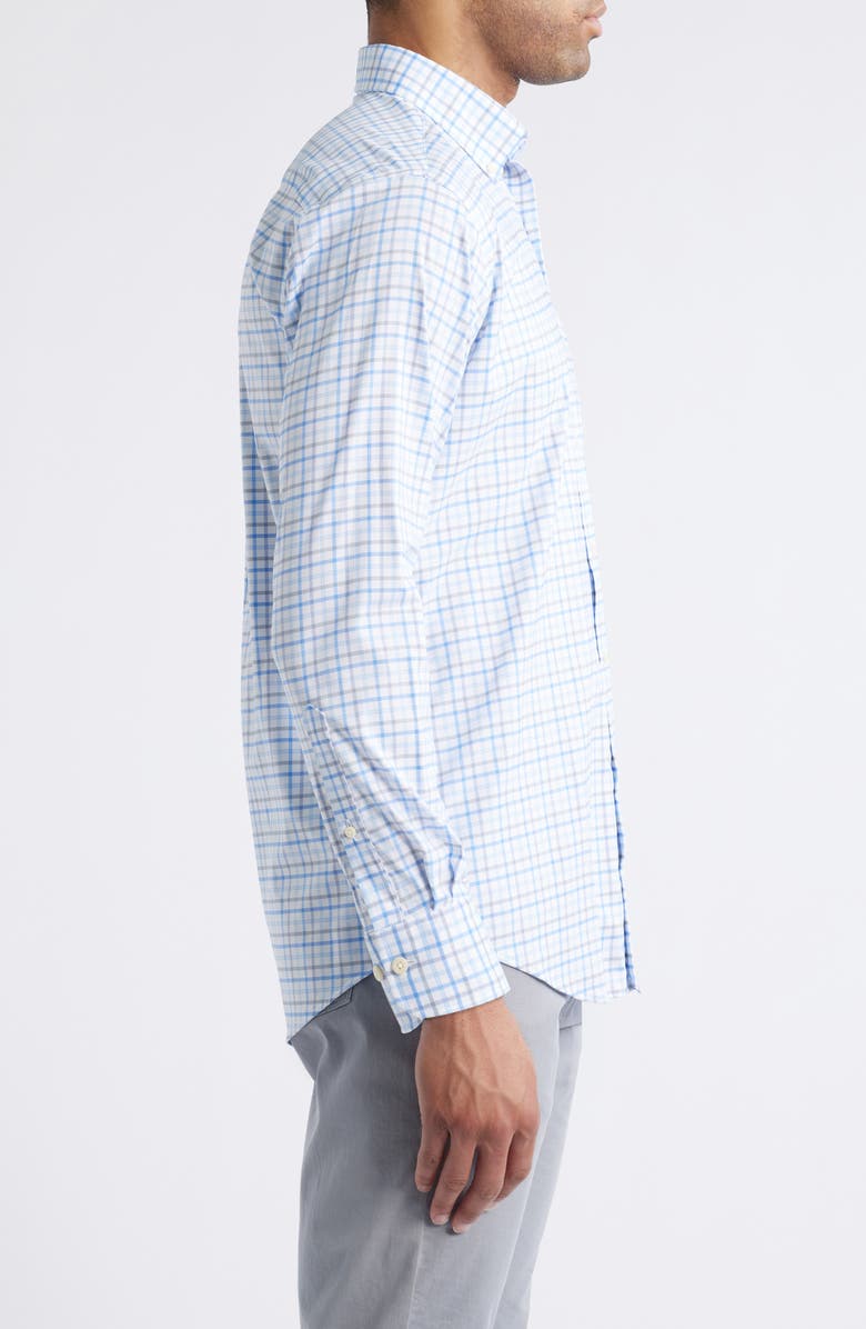 Peter Millar Calgary Crown Check Stretch Button-Down Shirt, Alternate, color, 