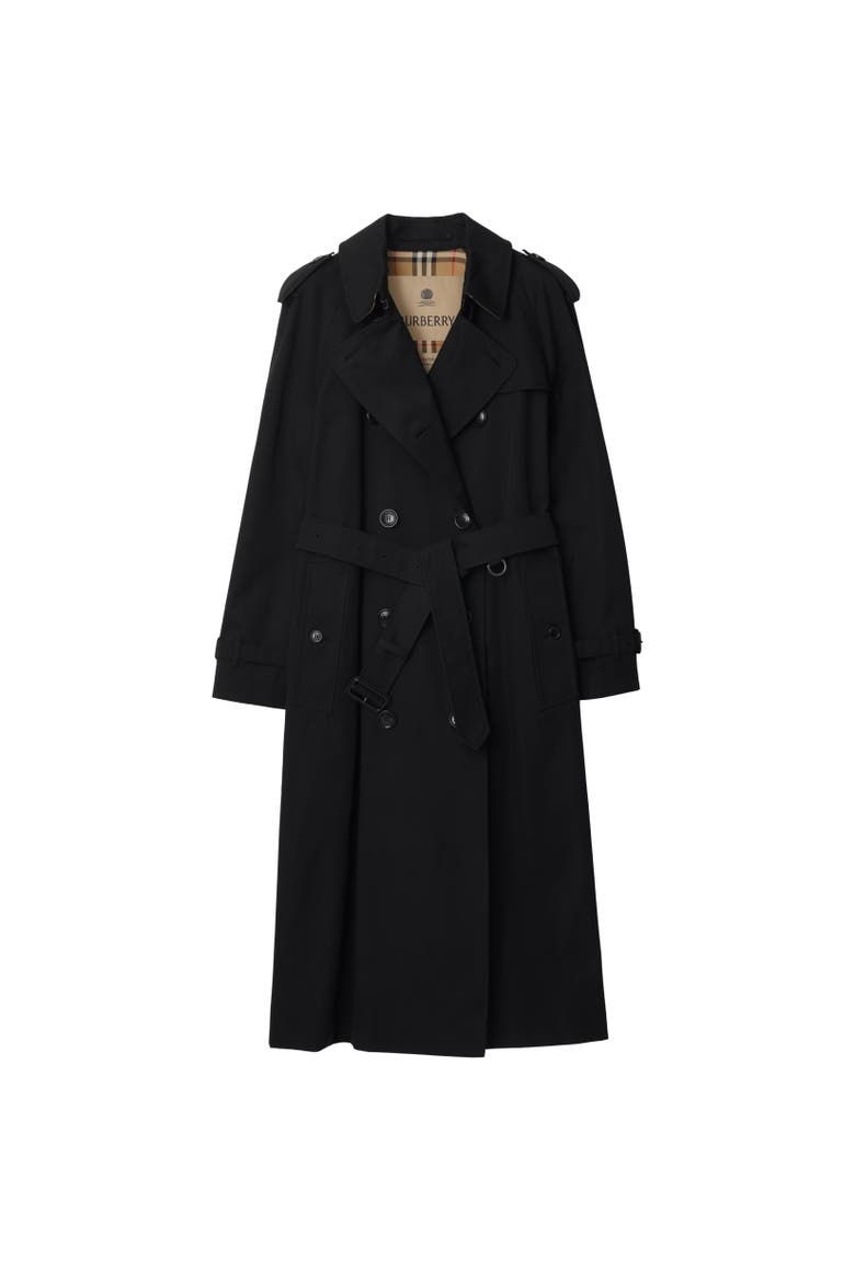 Long Waterloo Heritage Trench Coat, Alternate, color, Black