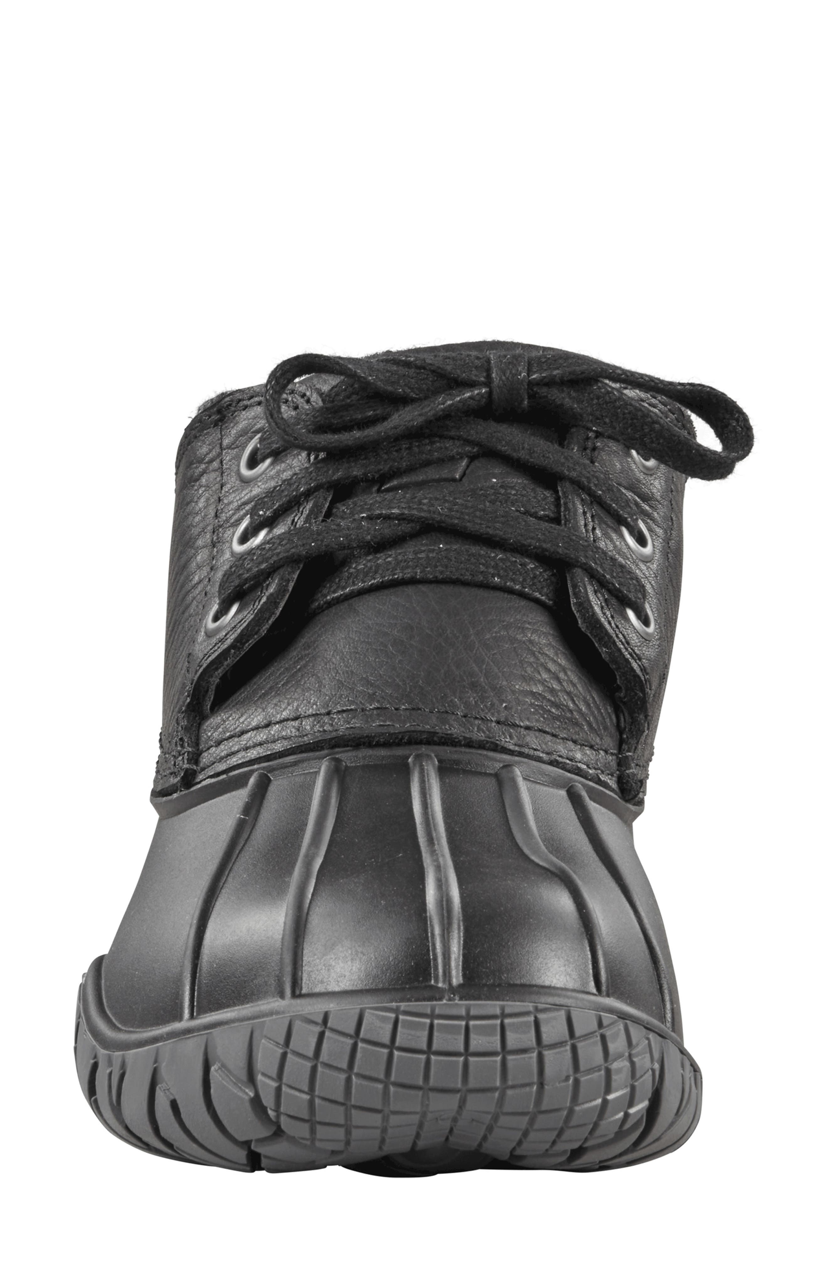 Whitetail II Lace-Up Ankle Duck Boot, Alternate, color, BLACK
