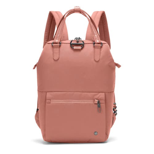 Shop Pacsafe Citysafe Cx Mini Backpack In Econyl Rose