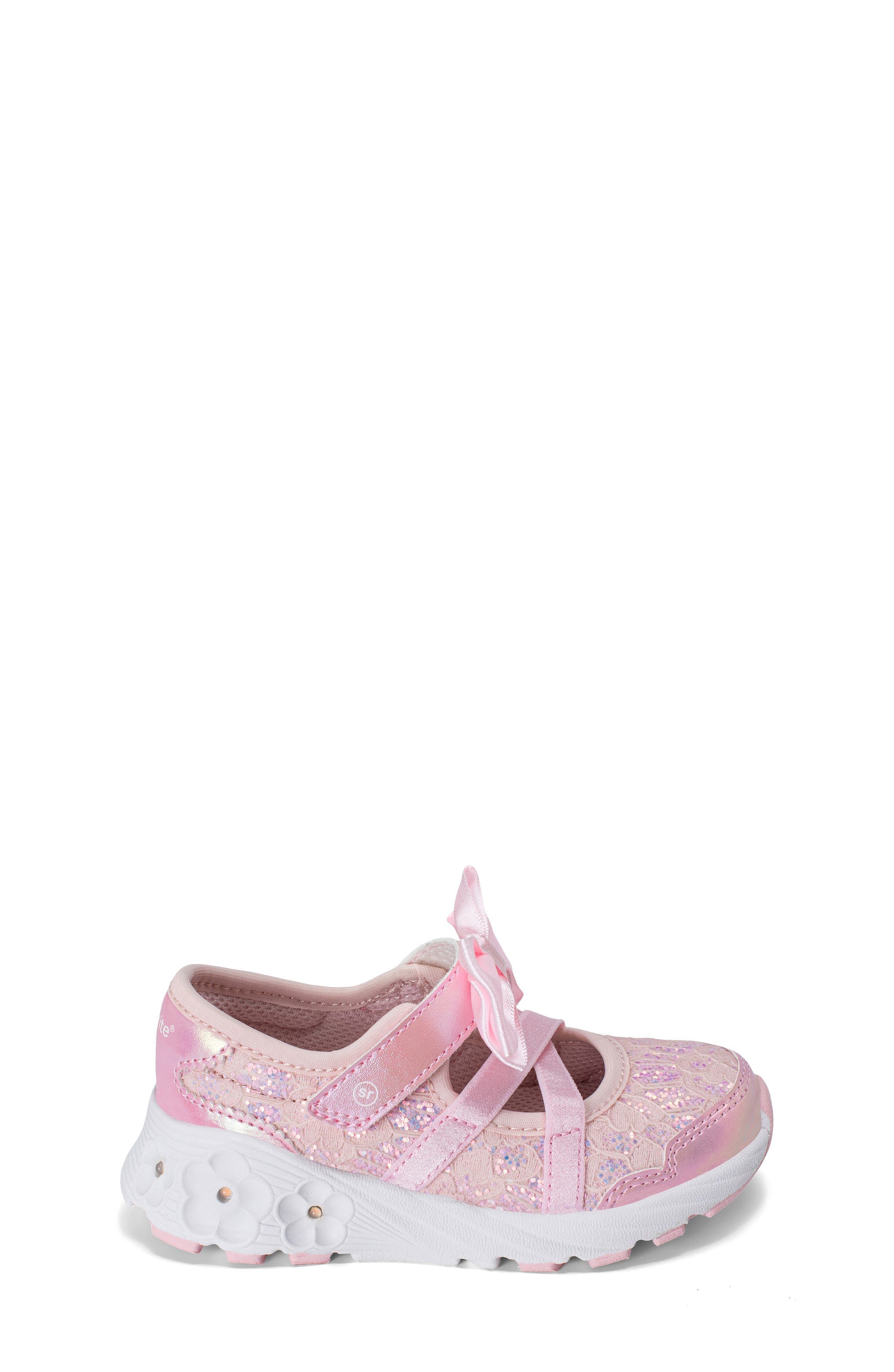 Stride Rite Kids' Light Up Flora Sneaker, Alternate, color, Blush