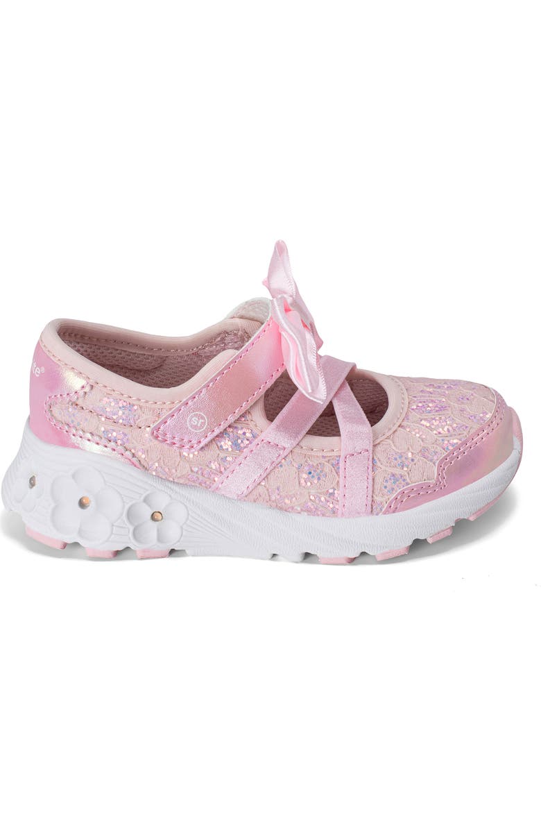 Stride Rite Kids' Light Up Flora Sneaker, Alternate, color, Blush