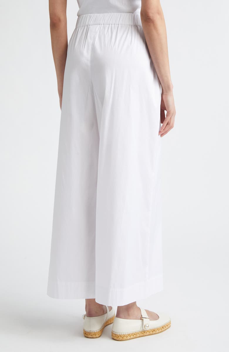 Max Mara Wide Leg Pull-On Pants, Alternate, color, Optical White