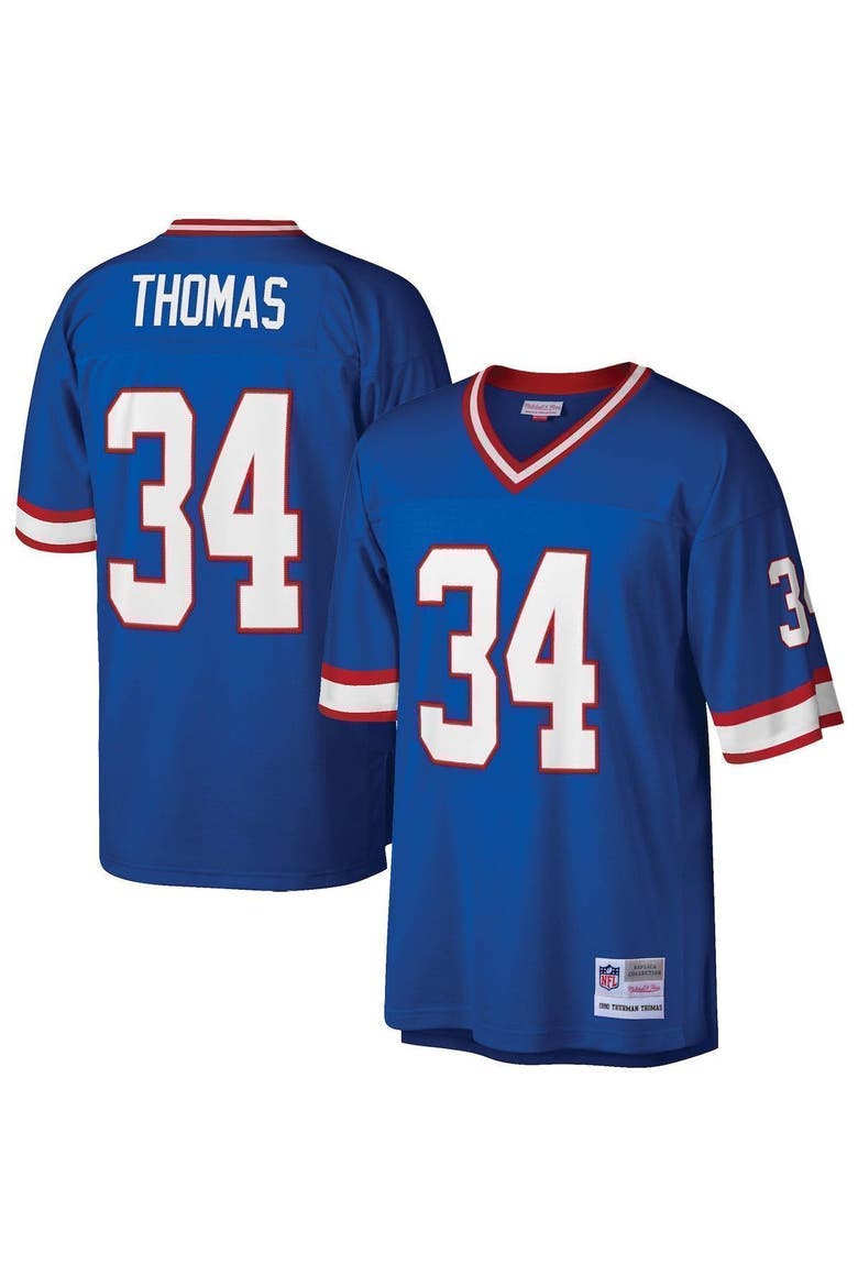Men's Mitchell & Ness Thurman Thomas Royal Buffalo Bills Legacy Replica Jersey, Alternate, color, Royal