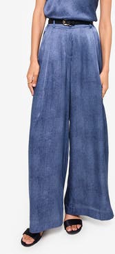 CAMI NYC Fabian High Waist Wide Leg Silk Pants