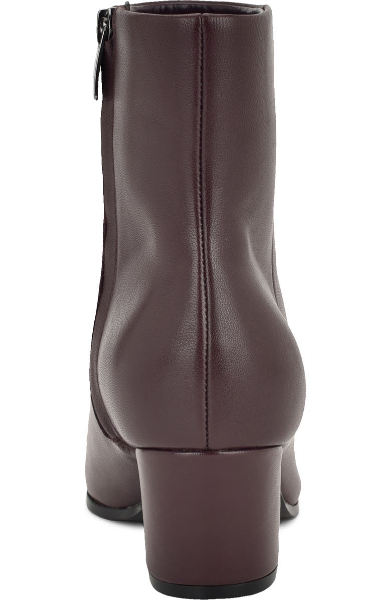 Nine West Savie Block Heel Bootie, Alternate, color, Dark Red