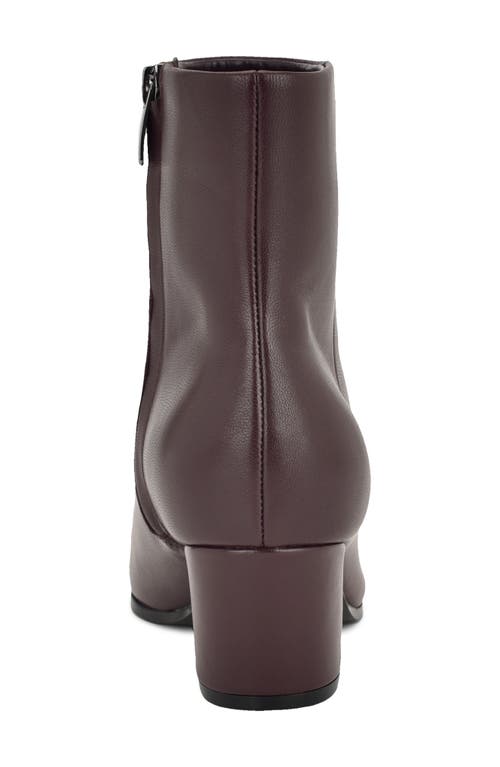 Nine West Savie Block Heel Bootie In Red