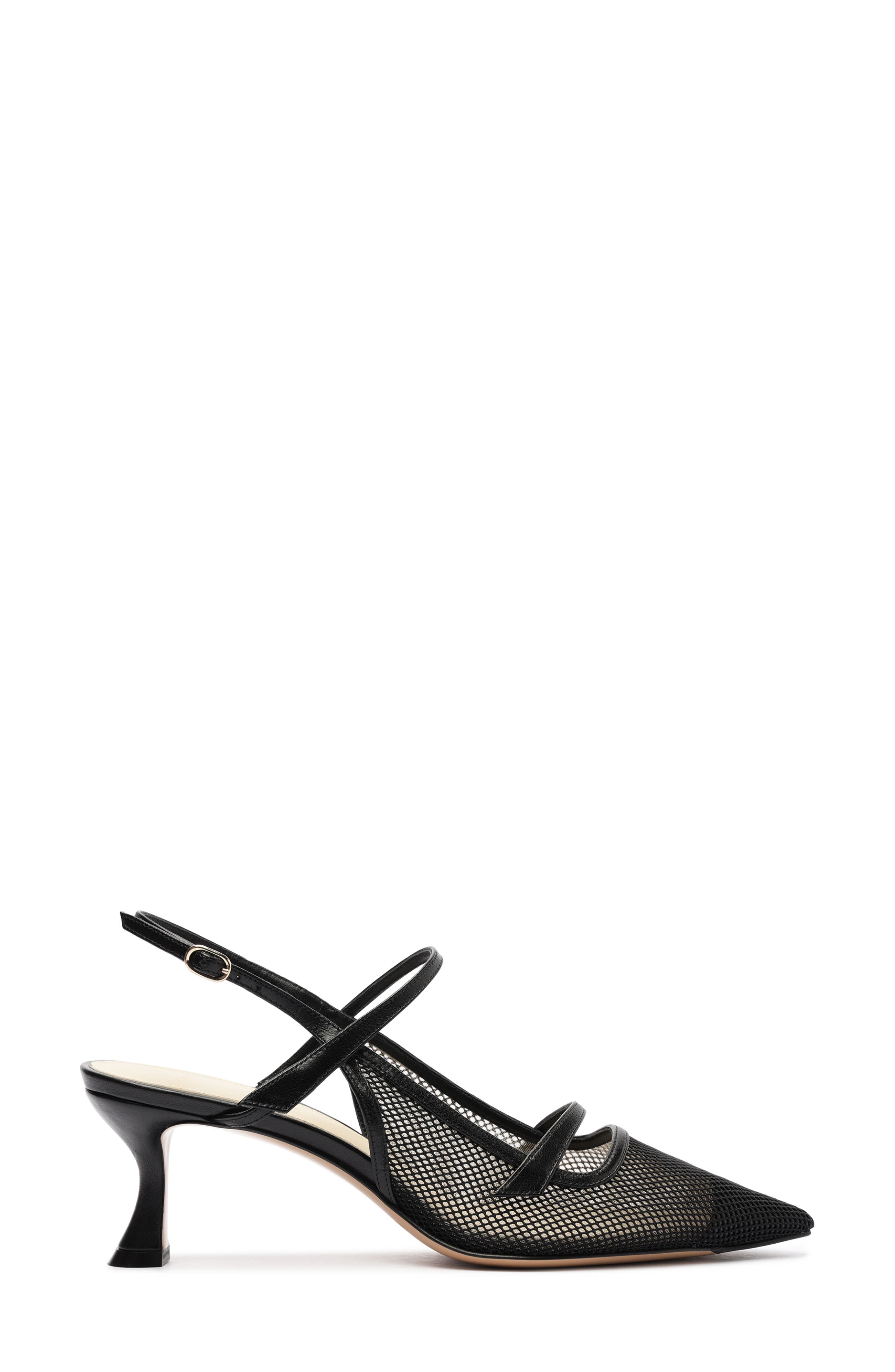 Alexandre Birman Tita Pointed Toe Slingback Pump, Alternate, color, Black