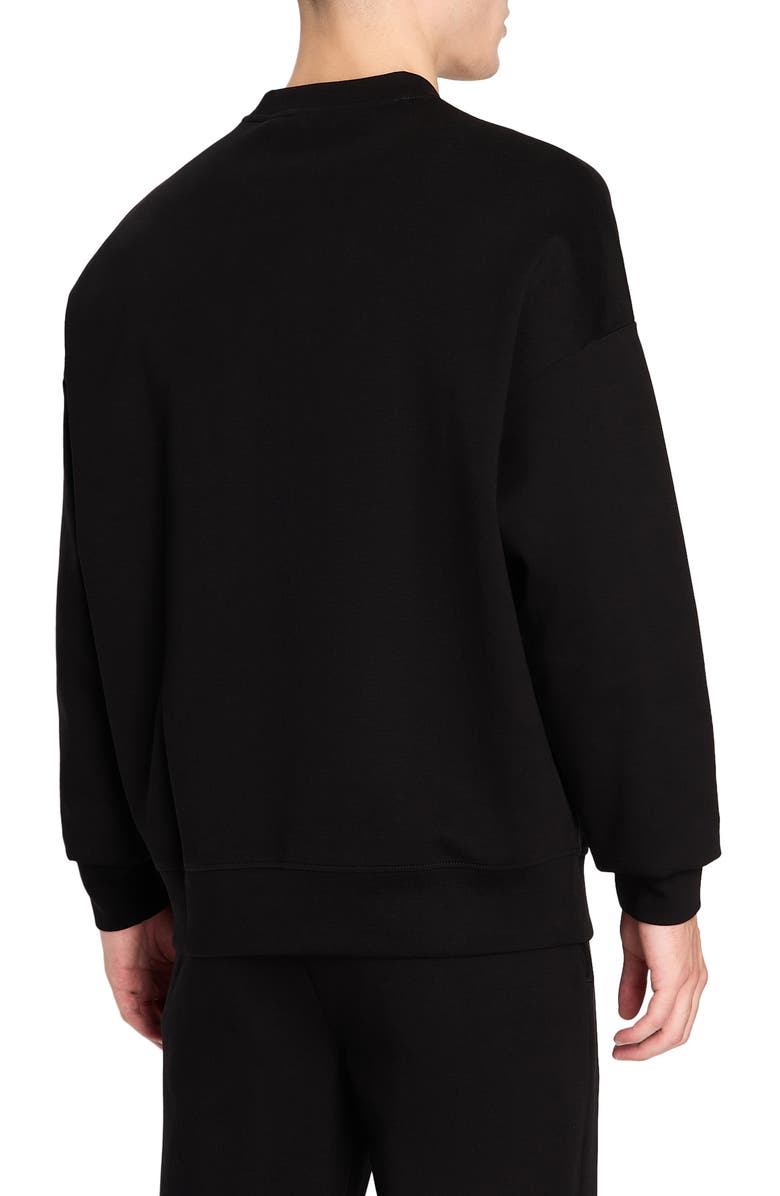 Armani Exchange Embossed Logo Interlock Sweatshirt, Alternate, color, 