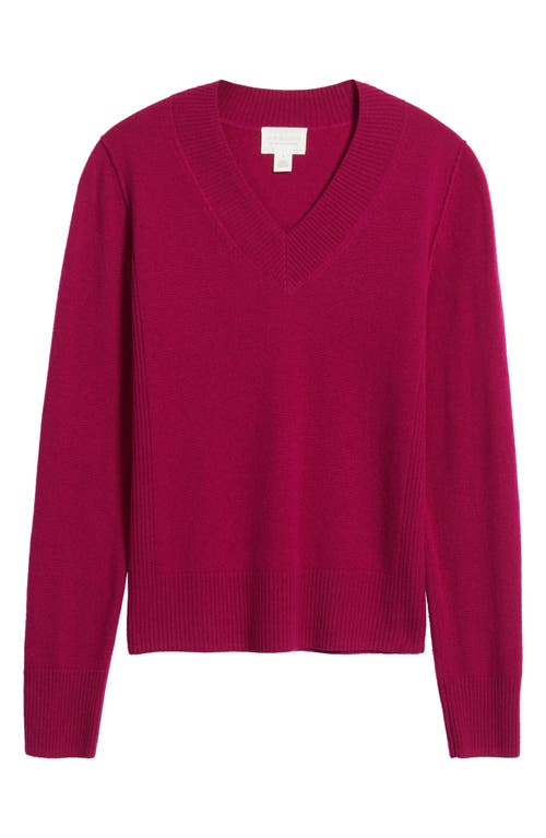 Caslonr Caslon(r) V-neck Wool & Cashmere Sweater
