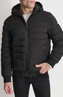 DKNY Zip Front Quilted Jacket