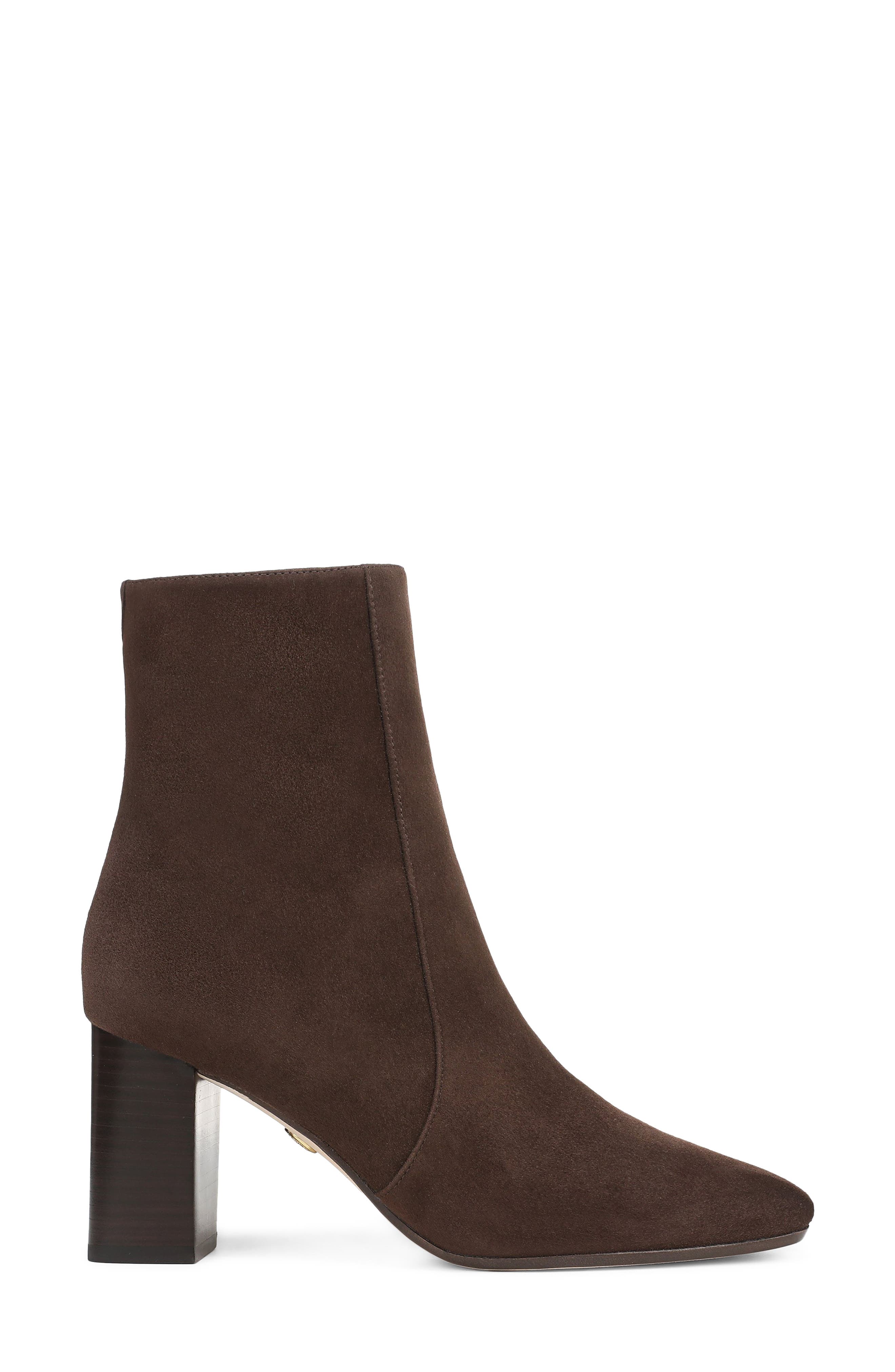 Veronica Beard Cassina Block Heel Bootie, Alternate, color, Espresso