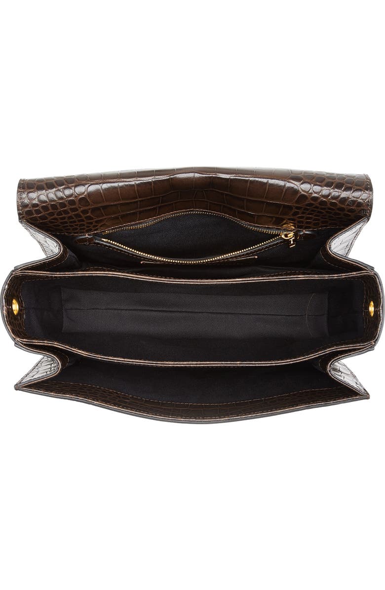 Moschino Braided Cord Leather Shoulder Bag, Alternate, color,