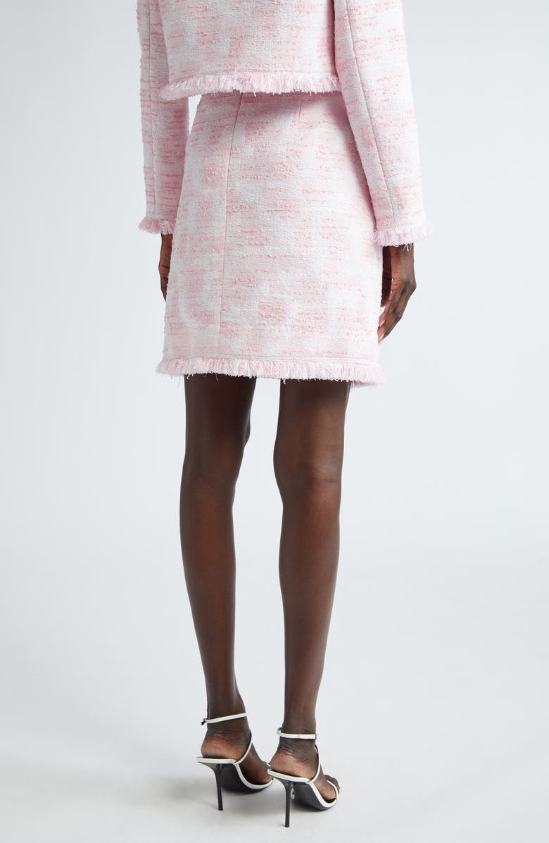 Oscar de la Renta Textured Tweed A-Line Skirt, Alternate, color, 