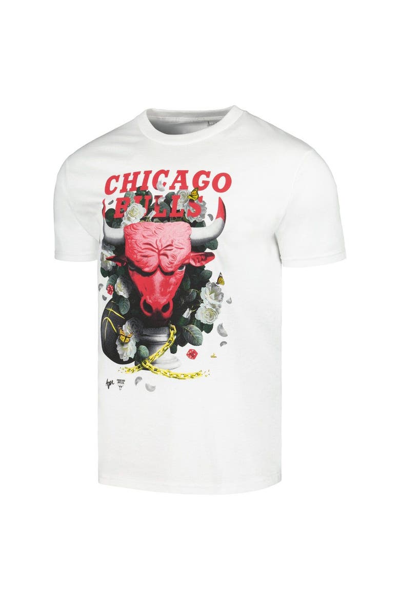 Unisex NBA x Kathy Ager White Chicago Bulls Identify Artist Series T-Shirt, Alternate, color, White