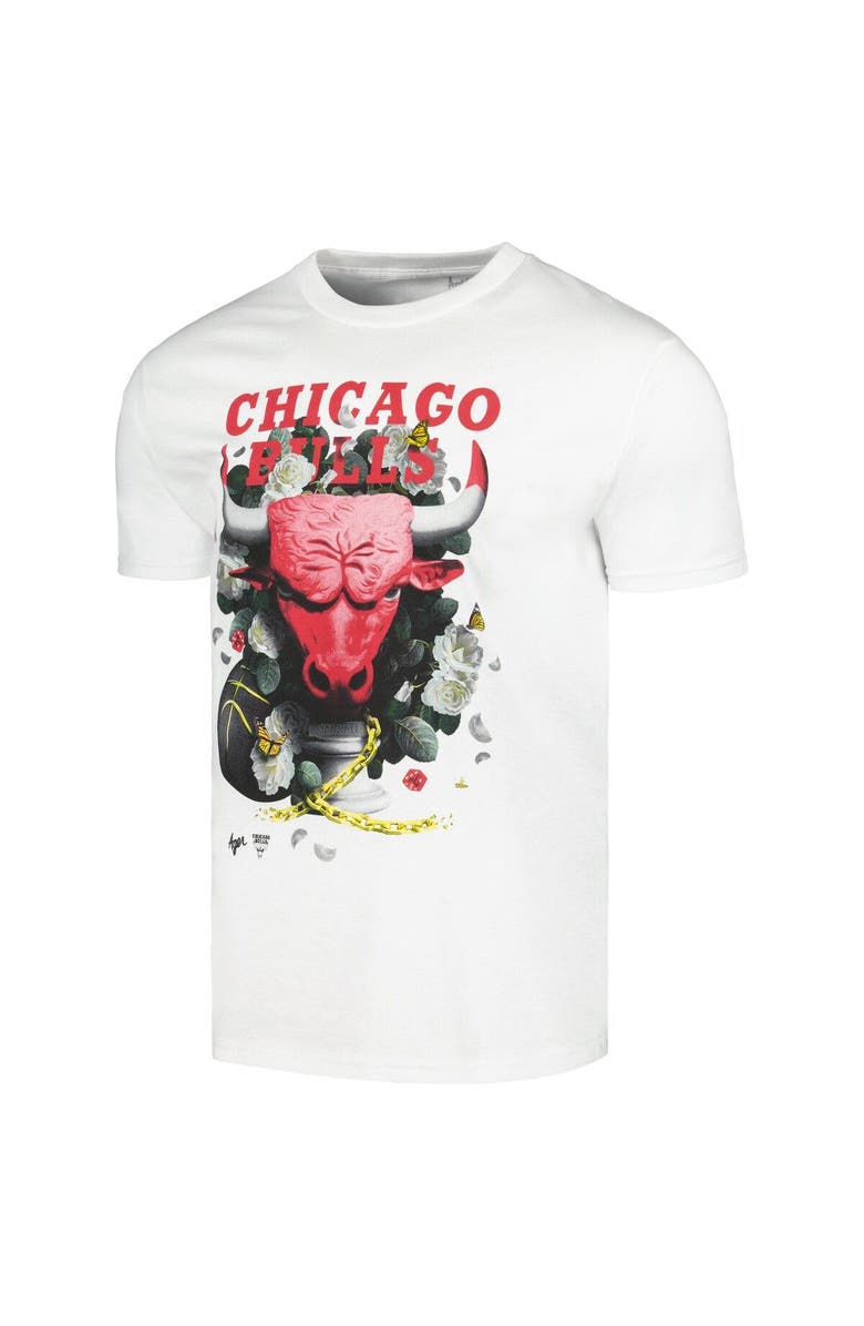 Identify Artist Series Unisex NBA x Kathy Ager White Chicago Bulls Identify Artist Series T-Shirt, Alternate, color, White